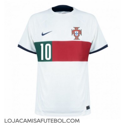 Camisa de Futebol Portugal Bernardo Silva #10 Equipamento Secundário Mundo 2022 Manga Curta